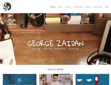 Tablet Screenshot of georgezaidan.com